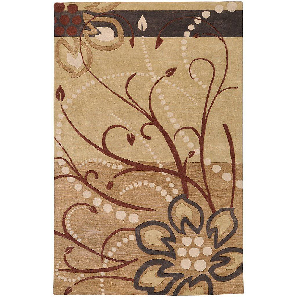 Amador Brown 12 Ft X 15 Indoor Transitional Rectangular Area Rug