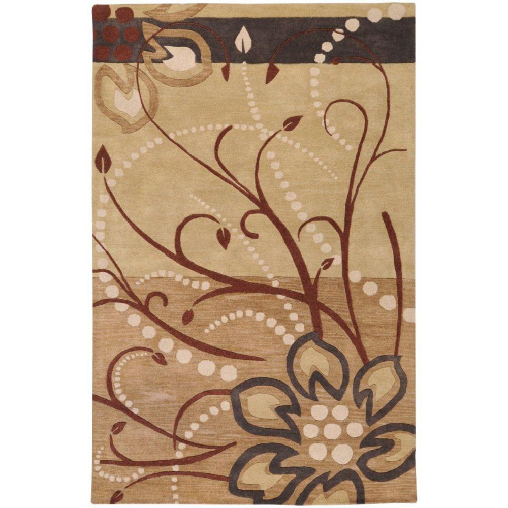 Artistic Weavers Tapis Amador brun clair en laine 6 Pi. x 9 Pi. Artistic Weavers Tapis Amador brun clair en laine 6 Pi. x 9 Pi.
