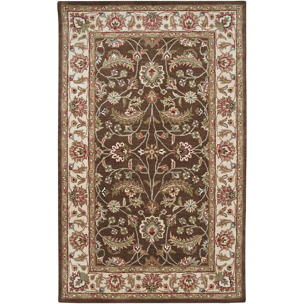 Belvedere Brown 5 Ft X 8 Indoor Traditional Rectangular Area Rug