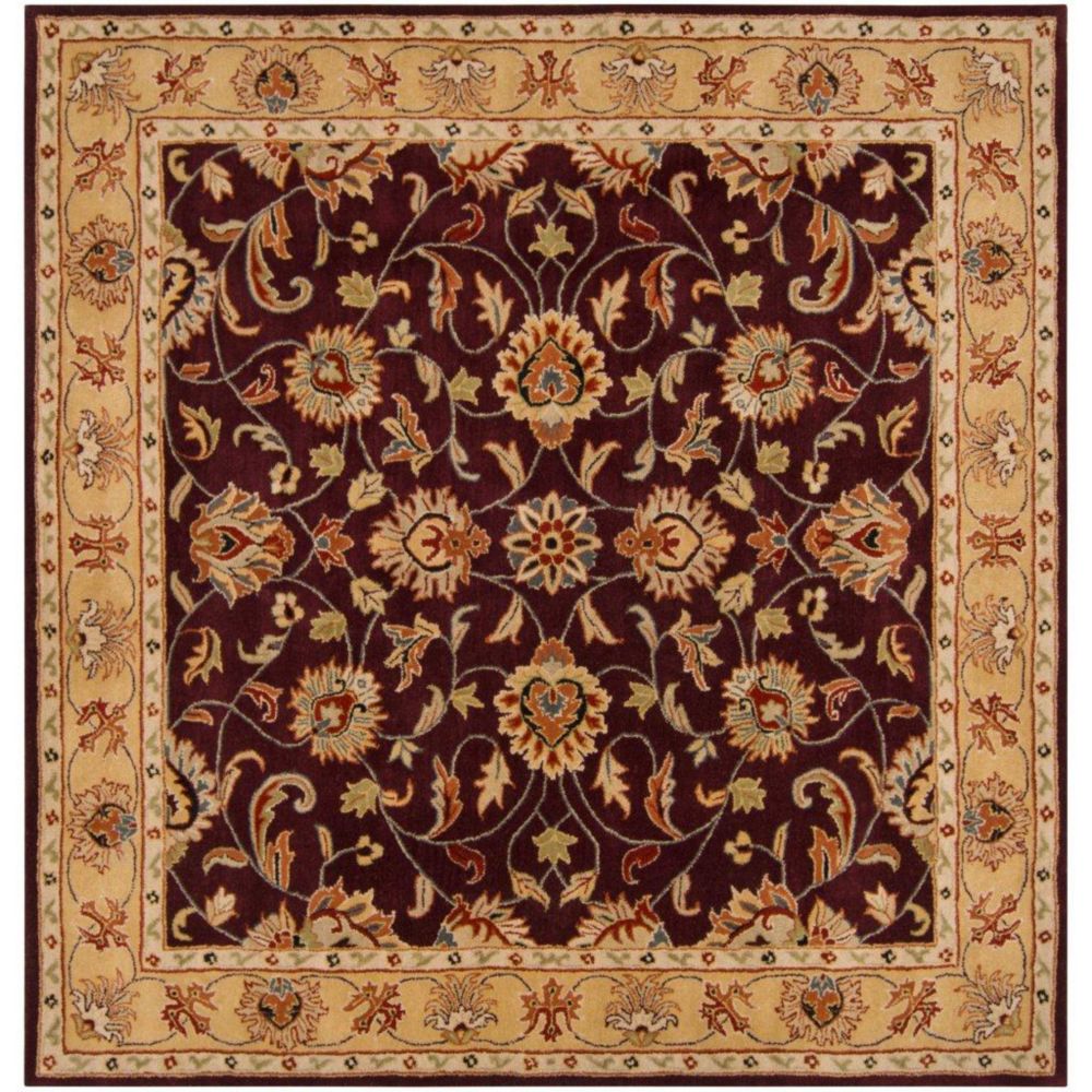 Artistic Weavers Tapis Buellton prune en laine, carré - 6 Po. Artistic Weavers Tapis Buellton prune en laine, carré - 6 Po.