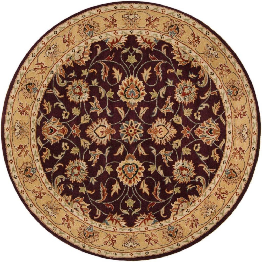 Artistic Weavers Tapis Buellton prune en laine, rond - 8 Po. Artistic Weavers Tapis Buellton prune en laine, rond - 8 Po.