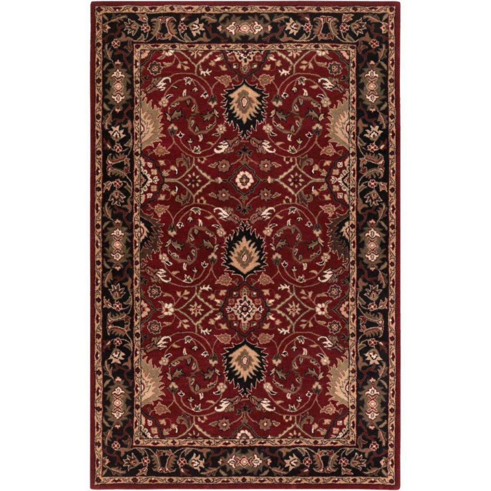 Artistic Weavers Tapis Calistoga rouge en laine - 5 Po. x 8 Po. Artistic Weavers Tapis Calistoga rouge en laine - 5 Po. x 8 Po.