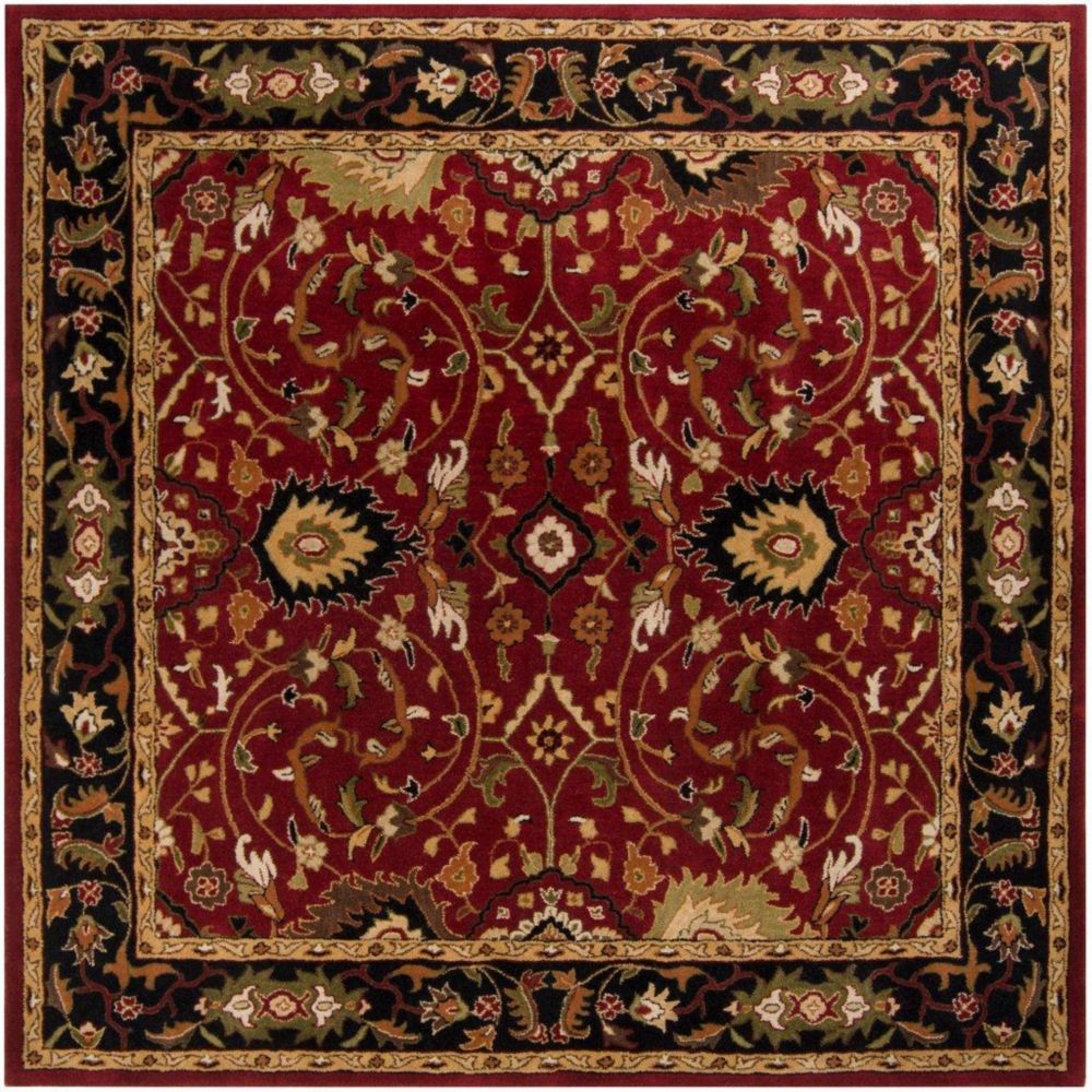 Artistic Weavers Tapis Calistoga rouge en laine, carré - 8 Po. Artistic Weavers Tapis Calistoga rouge en laine, carré - 8 Po.