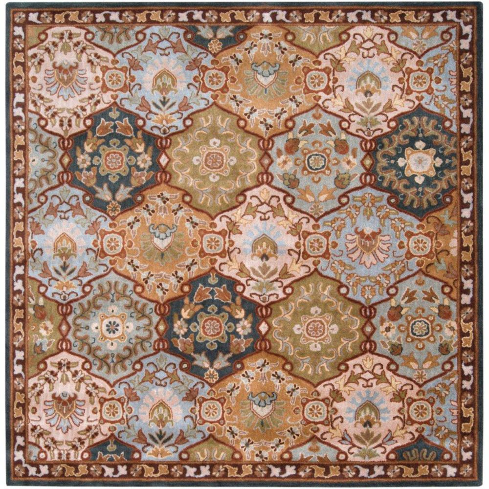 Artistic Weavers Tapis Camarillo bleu en laine, carré - 6 Po. Artistic Weavers Tapis Camarillo bleu en laine, carré - 6 Po.