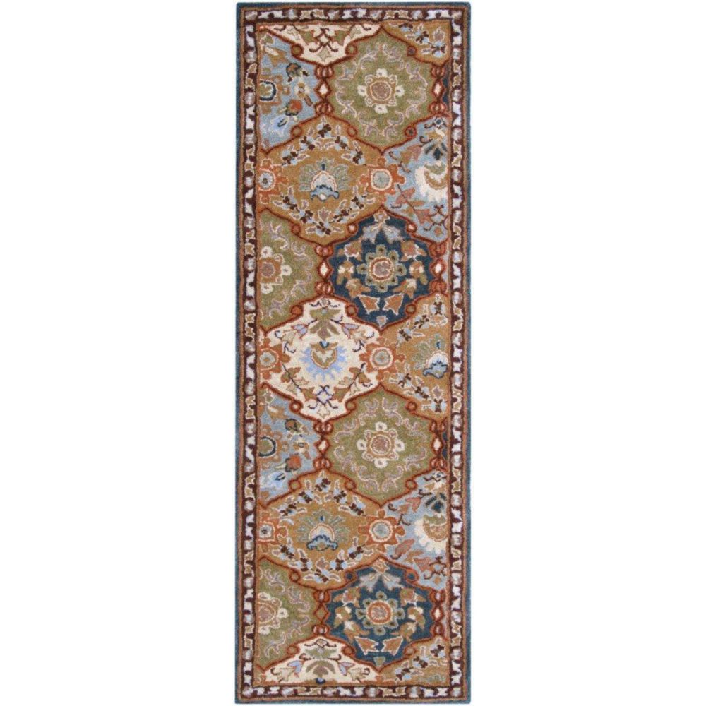 Artistic Weavers Tapis Passage Camarillo bleu en laine - 2 Po. 6 Pi. x 8 Po. Artistic Weavers Tapis Passage Camarillo bleu en laine - 2 Po. 6 Pi. x 8 Po.