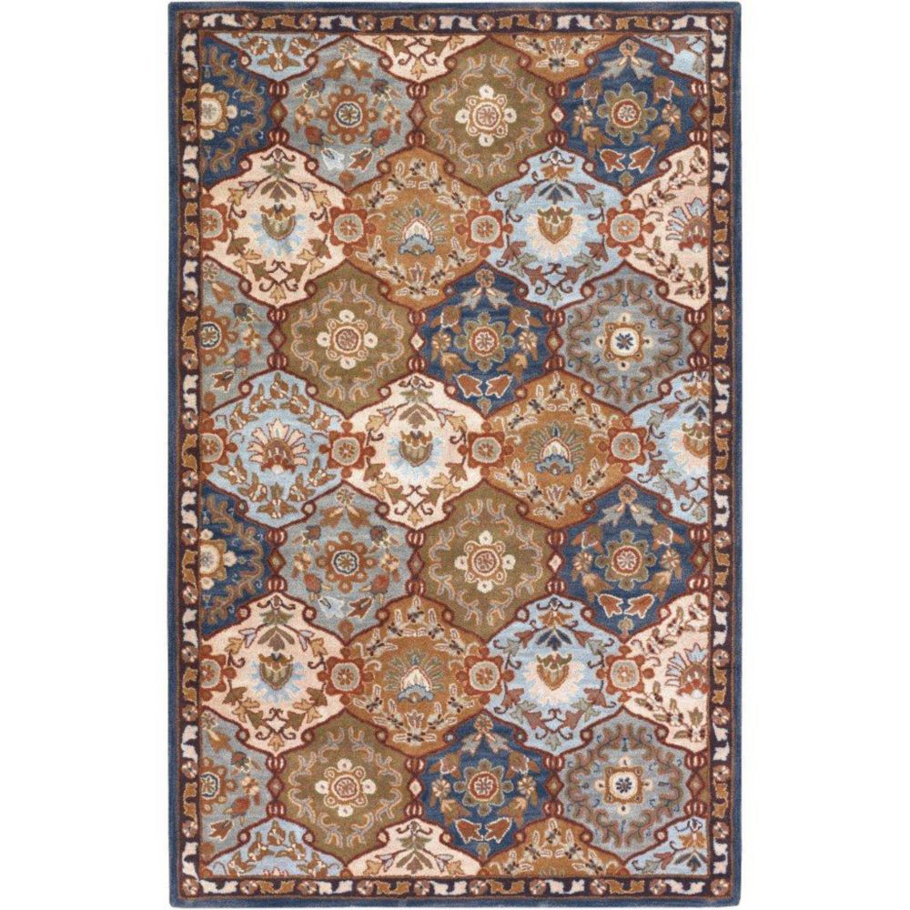 Artistic Weavers Tapis Camarillo bleu en laine - 6 Po. x 9 Po. Artistic Weavers Tapis Camarillo bleu en laine - 6 Po. x 9 Po.
