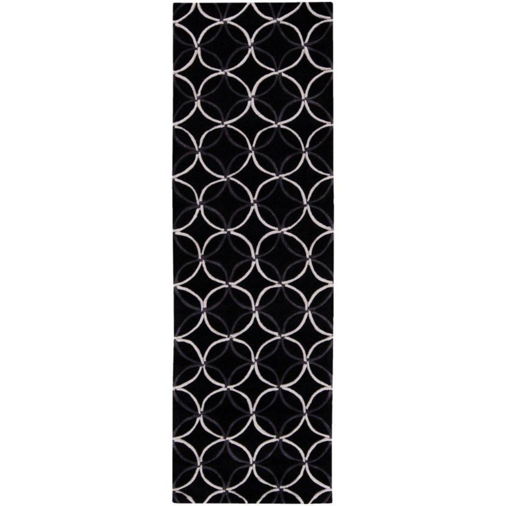 Artistic Weavers Tapis de passage Killem noir polyester 2 Pi. 6 Po. x 8 Pi. Artistic Weavers Tapis de passage Killem noir polyester 2 Pi. 6 Po. x 8 Pi.