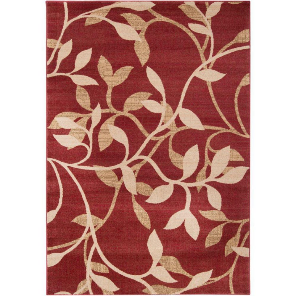 Artistic Weavers Tapis Lacombe feuilles de thé polypropylène - 10 Po. x 13 Po. Artistic Weavers Tapis Lacombe feuilles de thé polypropylène - 10 Po. x 13 Po.