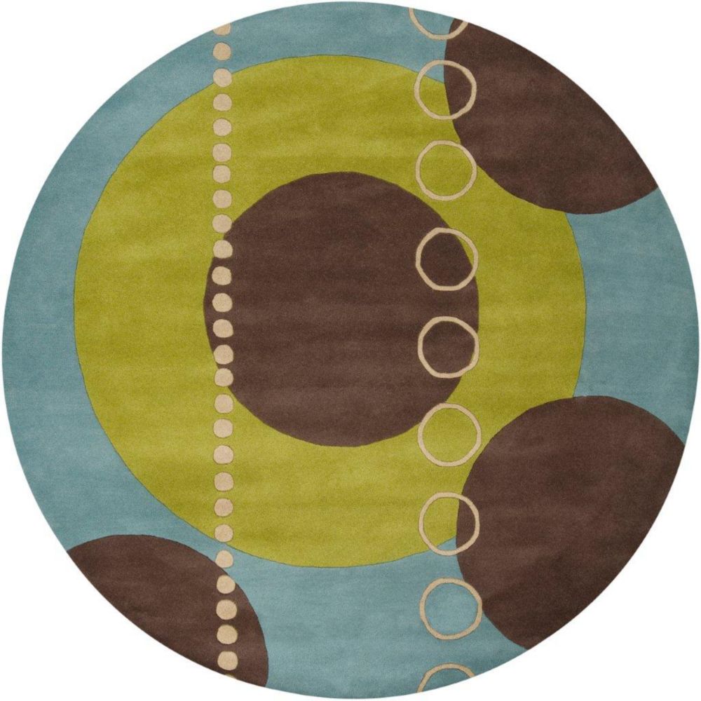 Artistic Weavers Tapis Rismes ciel en laine 4 Pi. Rond Artistic Weavers Tapis Rismes ciel en laine 4 Pi. Rond