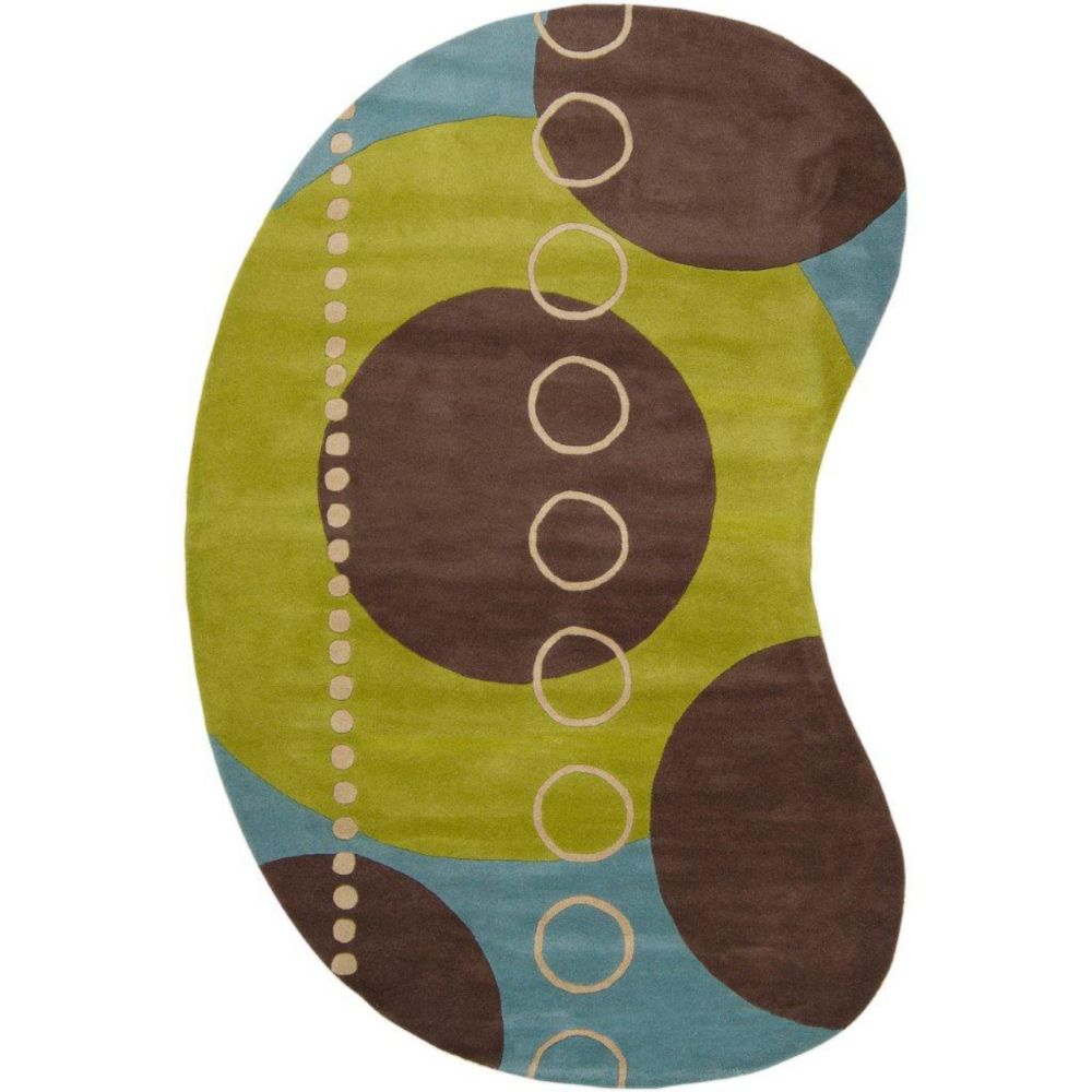 Artistic Weavers Tapis Rismes ciel en laine - 6 pieds x 9 pieds, en forme de haricot Artistic Weavers Tapis Rismes ciel en laine - 6 pieds x 9 pieds, en forme de haricot
