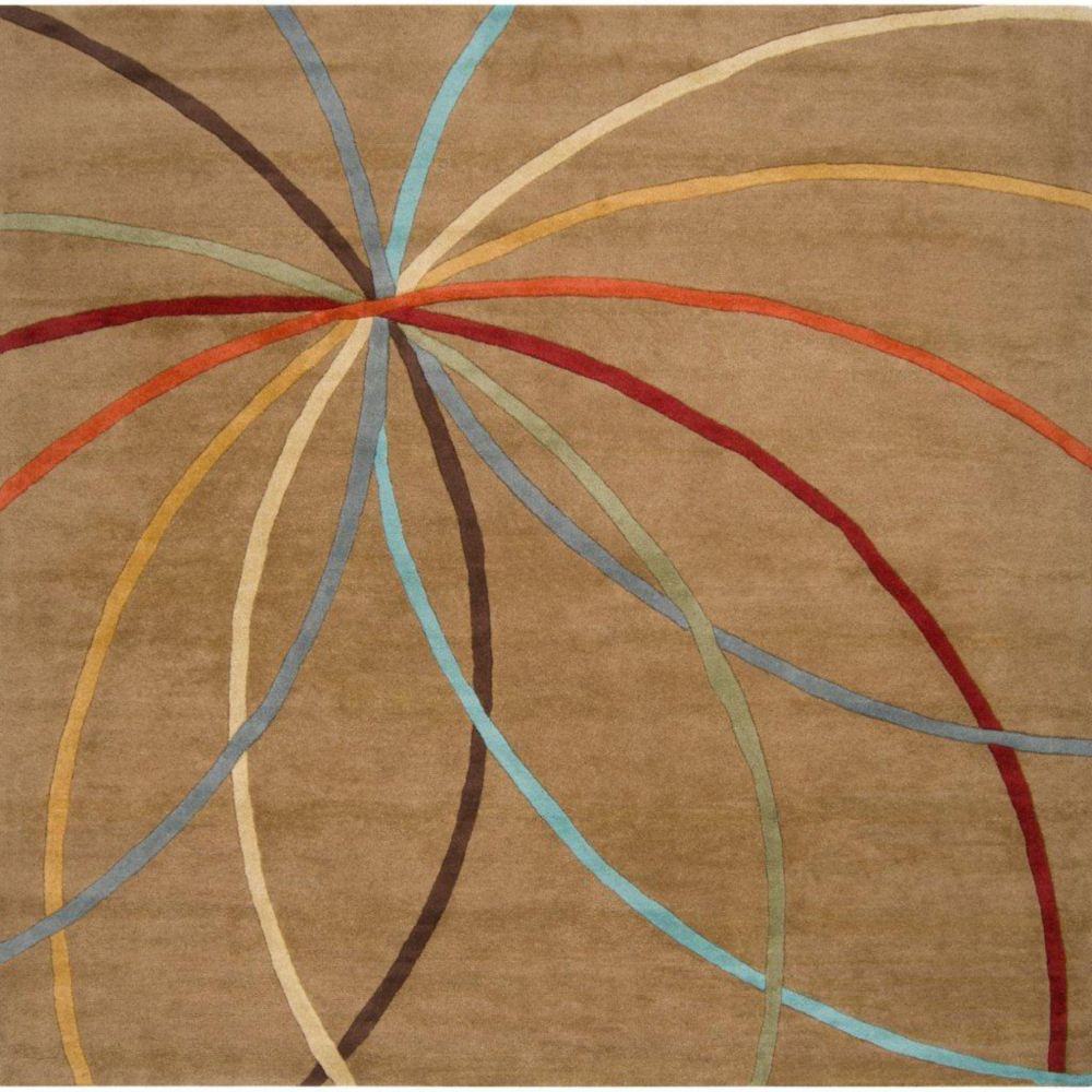Artistic Weavers Tapis Sache café au lait en laine 8 Pi. Carré Artistic Weavers Tapis Sache café au lait en laine 8 Pi. Carré