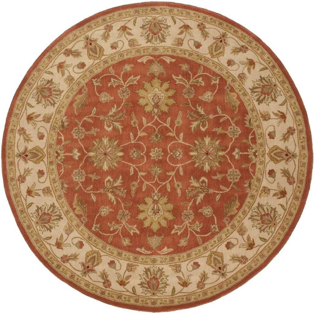 Artistic Weavers Paillet Red 8 ft. x 8 ft. Indoor Traditional Round