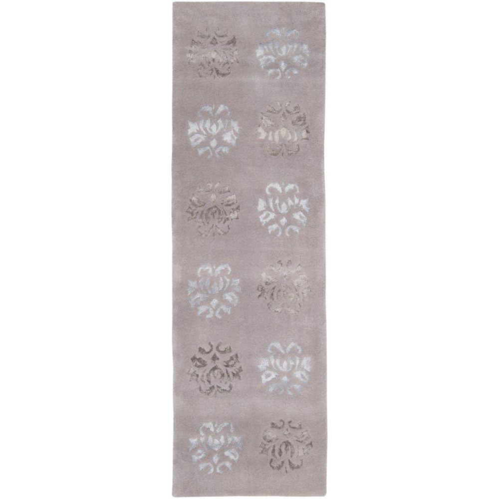 Artistic Weavers Tapis Passage Penticton étain en laine / viscose - 2 pieds 6 pouces x 8 pieds Artistic Weavers Tapis Passage Penticton étain en laine / viscose - 2 pieds 6 pouces x 8 pieds