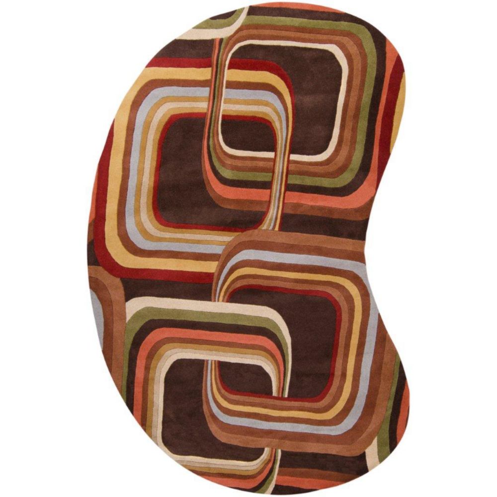 Artistic Weavers Tapis Rai chocolat en laine 6 Pi. x 9 Pi. Artistic Weavers Tapis Rai chocolat en laine 6 Pi. x 9 Pi.