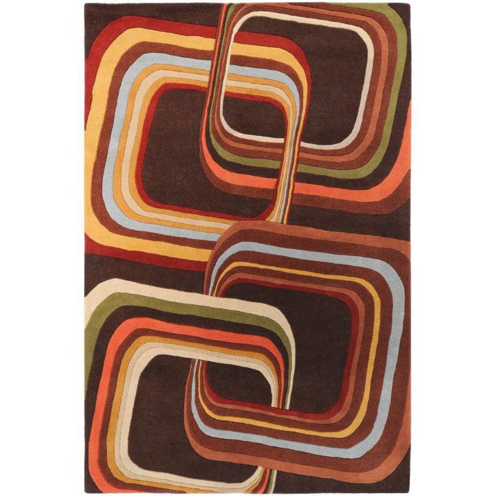 Artistic Weavers Tapis Rai chocolat en laine 9 Pi. x 12 Pi. Artistic Weavers Tapis Rai chocolat en laine 9 Pi. x 12 Pi.