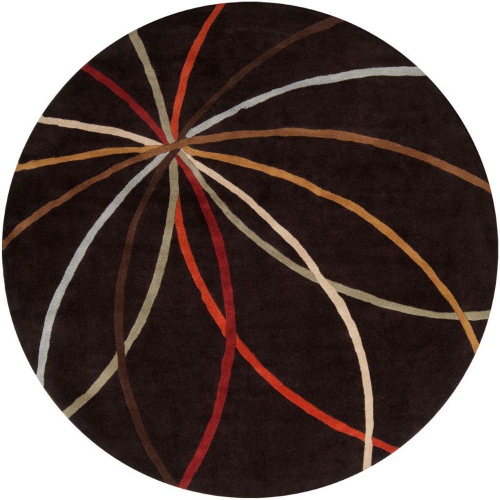 Artistic Weavers Tapis Sadirac chocolat en laine - 4 pieds, rond Artistic Weavers Tapis Sadirac chocolat en laine - 4 pieds, rond
