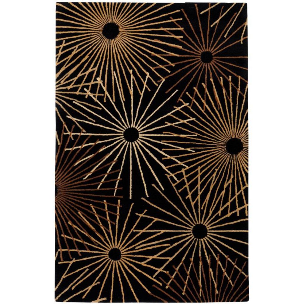 Artistic Weavers Tapis Rannee noir en laine 2 Pi. x 3 Pi. Artistic Weavers Tapis Rannee noir en laine 2 Pi. x 3 Pi.