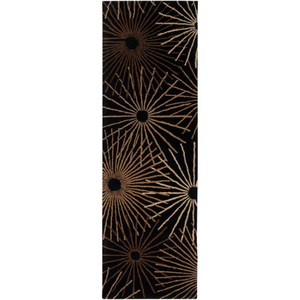 Artistic Weavers Tapis de passage Rannee noir en laine 2 Pi. 6 Po. x 8 Pi. Artistic Weavers Tapis de passage Rannee noir en laine 2 Pi. 6 Po. x 8 Pi.