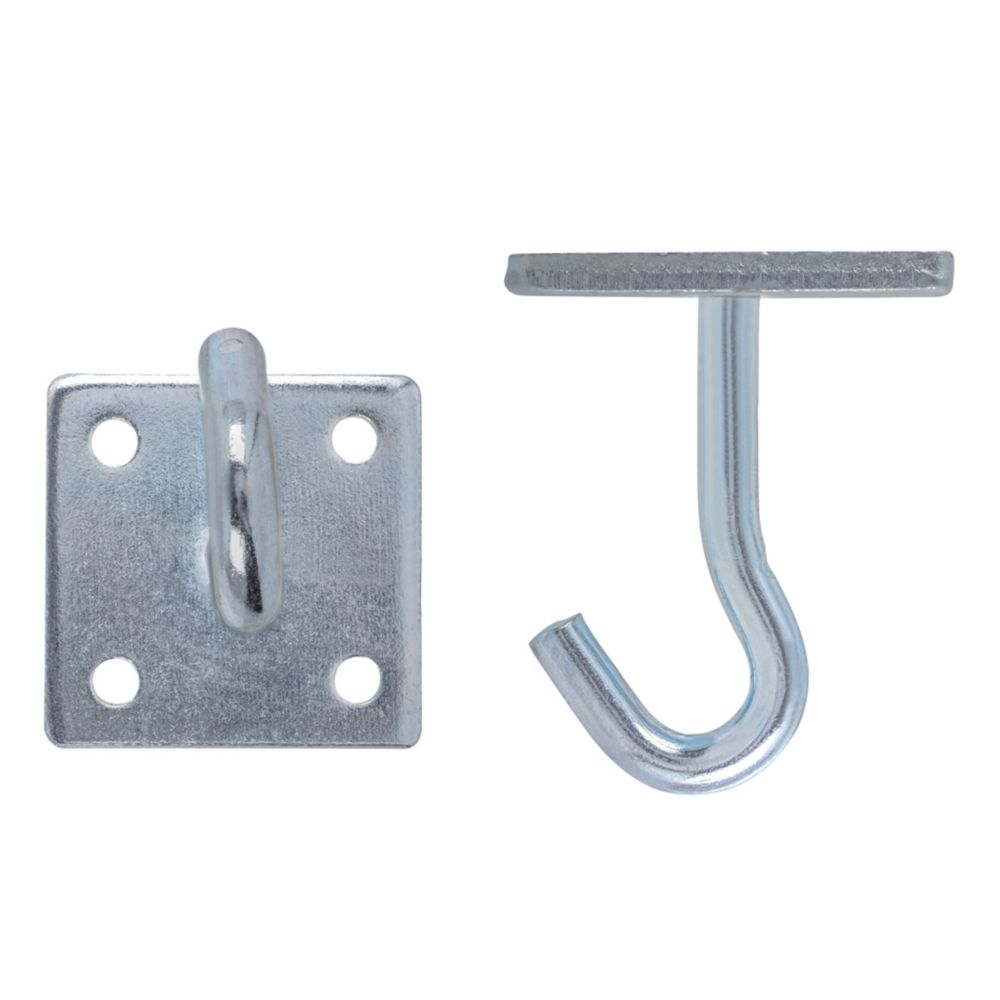 Everbilt 2 Inch Zinc Rope Hook W/Plate The Home Depot Canada