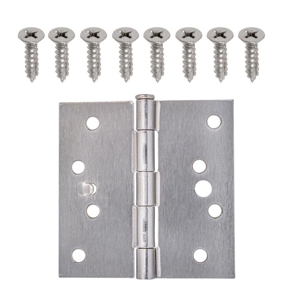 Everbilt 4inch Satin Nickel Security Door Hinge The Home Depot Canada