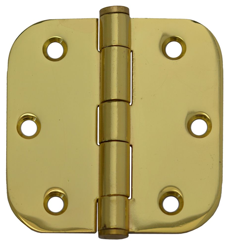 Everbilt 3-inch Solid Brass 5/8rd Door Hinge | The Home Depot Canada