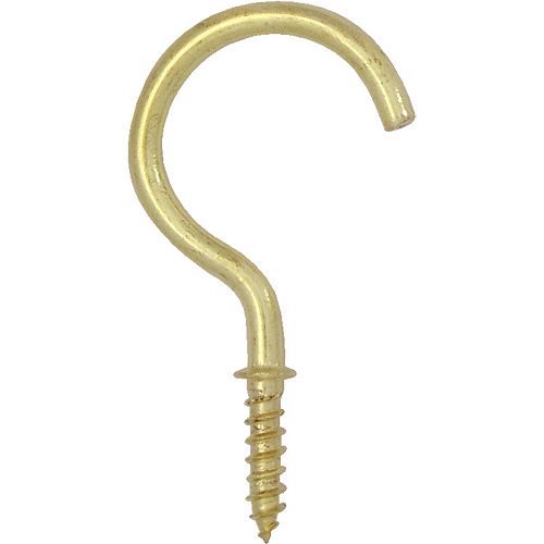 OOK 11/4inch Antique Brass Cup Hooks 3pcs The Home Depot Canada