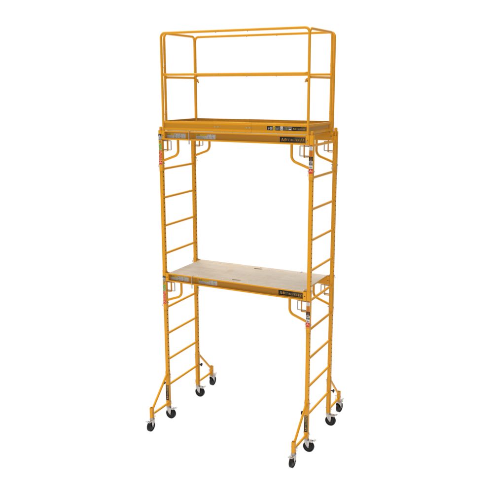 Metaltech Complete 12 feet high Baker Style Scaffold tower, 1,000lbs