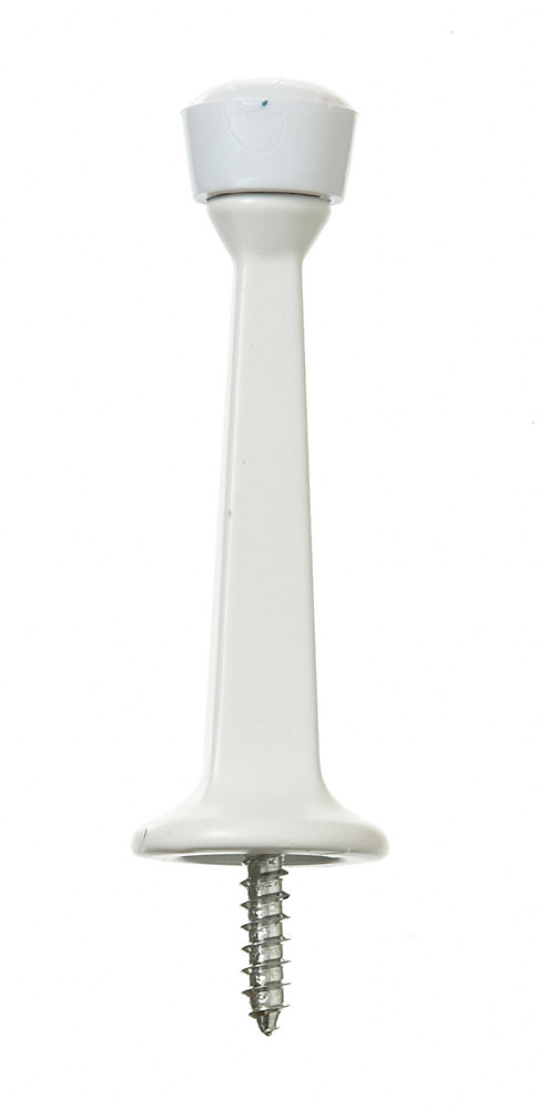 Everbilt 3-inch White Solid Doorstop | The Home Depot Canada