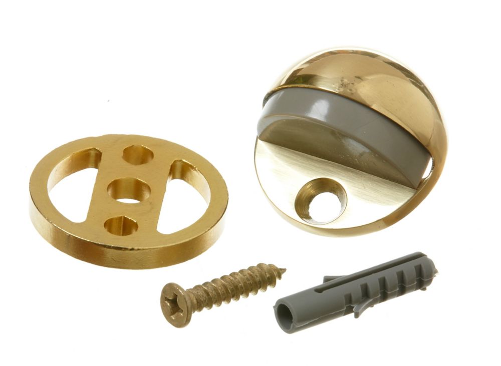 Everbilt Satin Brass Adjust Floor Door Stop The Home Depot Canada