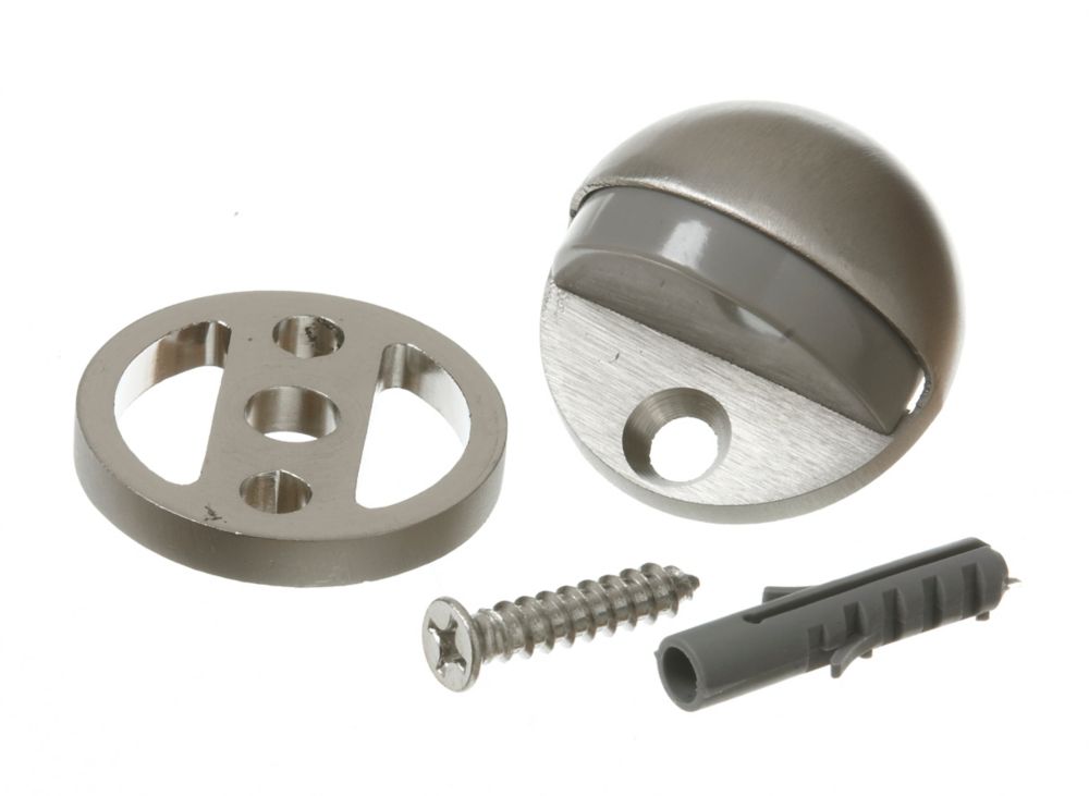 Everbilt Satin Nickel Adjust Floor Door Stop The Home Depot Canada