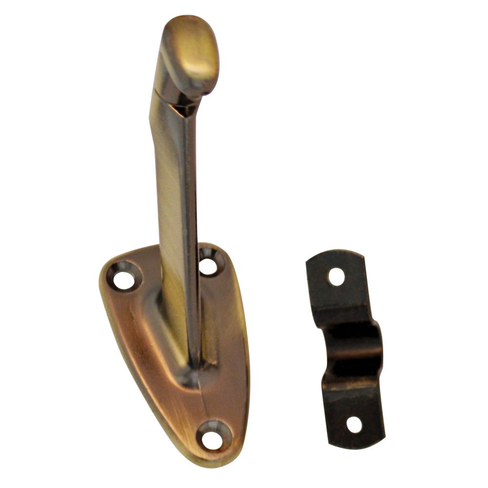 Long Antique Brass Handrail Bracket