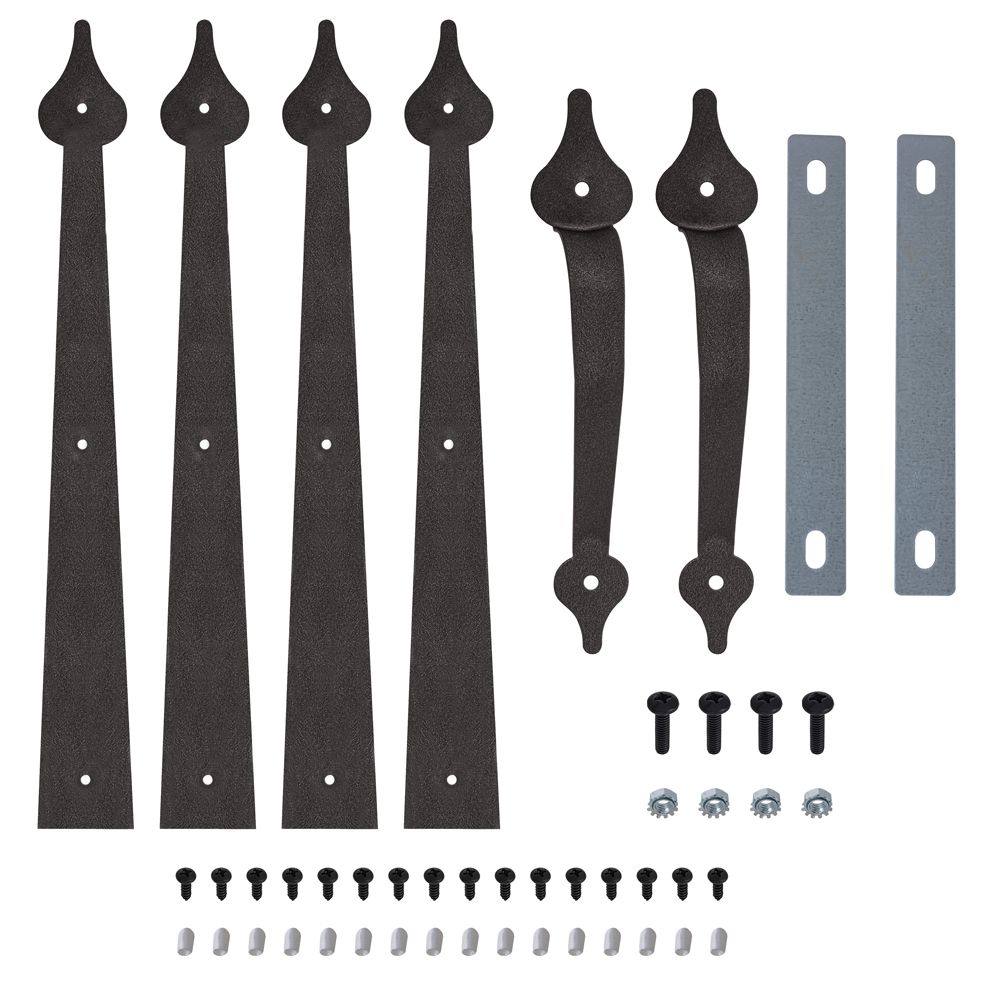 Everbilt Traditional Decorative Black Garage Door Hardware