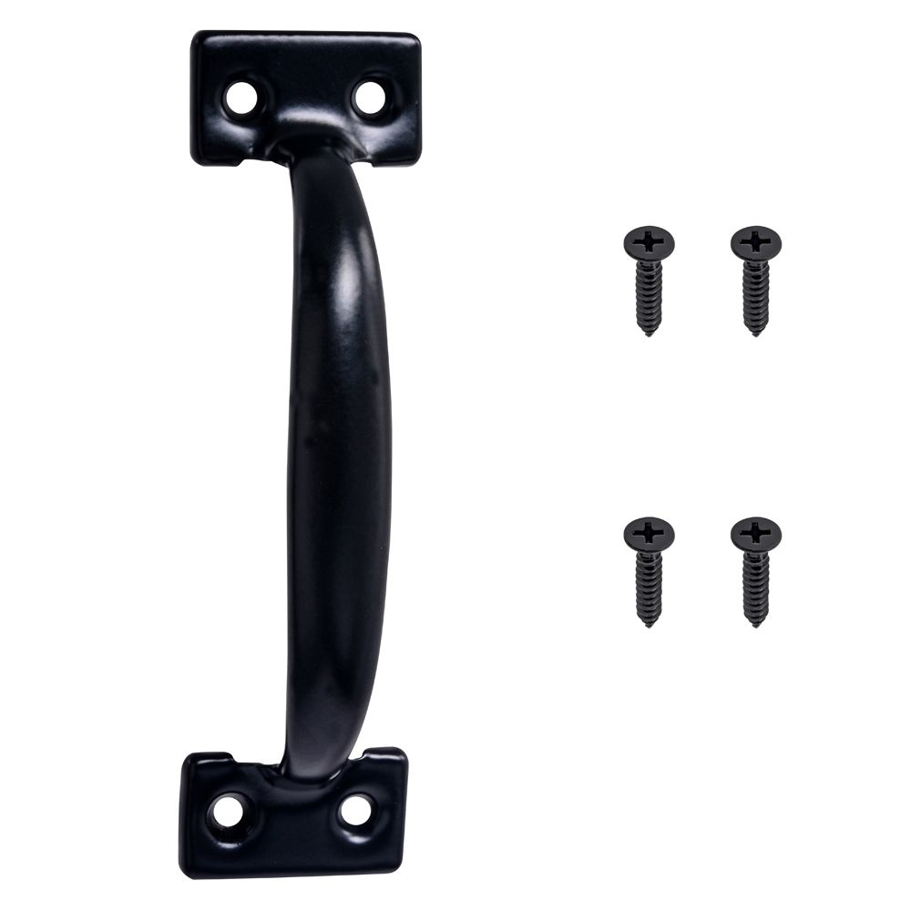 Everbilt 53/4Inch Door Pull in Black 1pk The Home Depot Canada