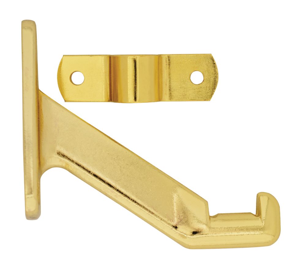 Everbilt Polished Brass Handrail Bracket The Home Depot Canada