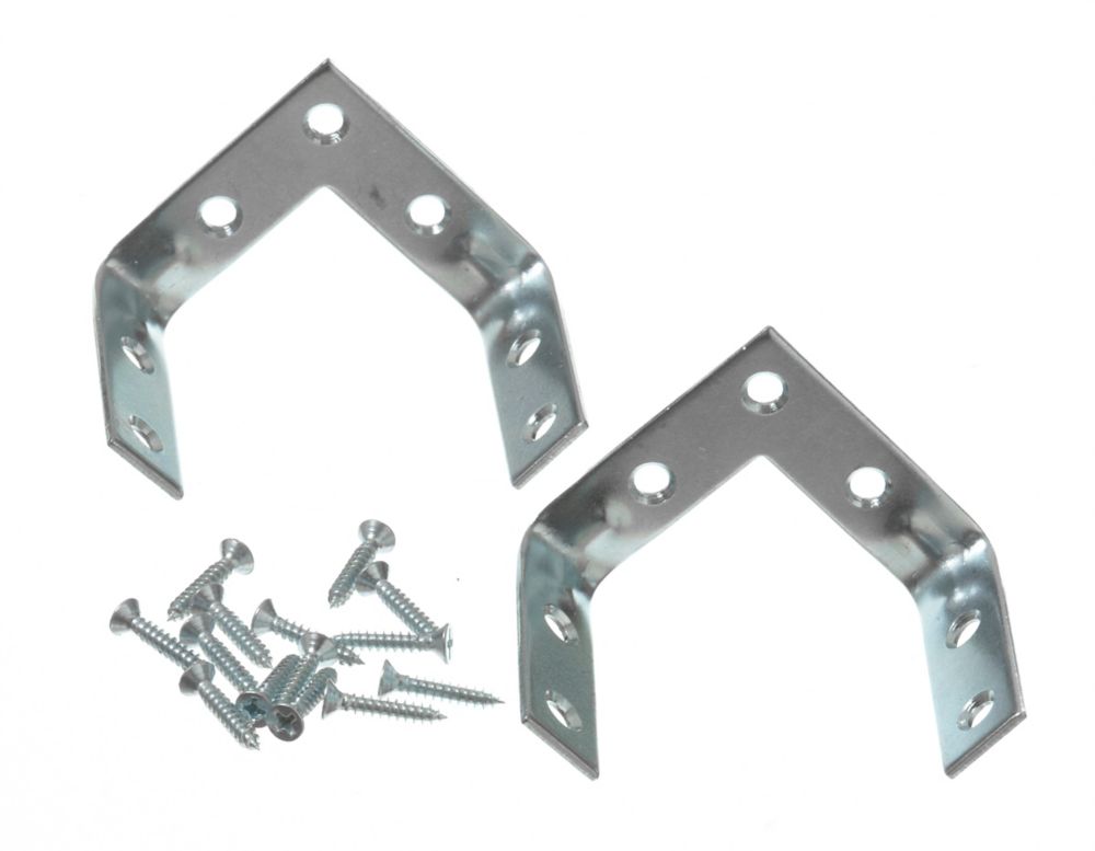 Everbilt 2 Inch Zinc Triple Corner Brace 2pk The Home Depot Canada