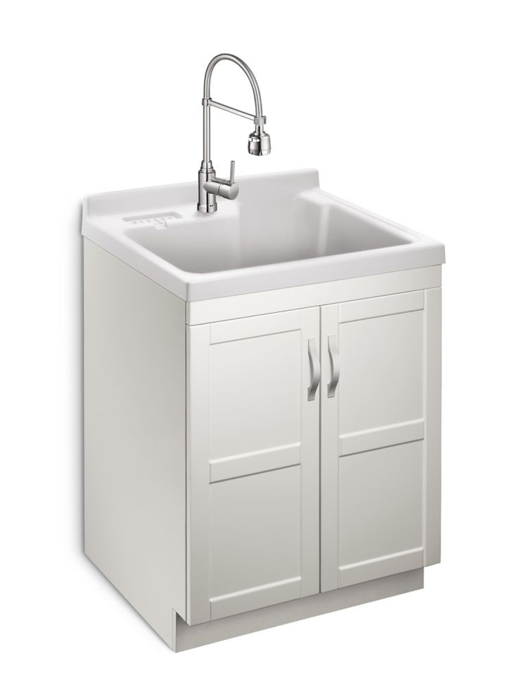 laundry sink, faucet & cabinet combos | the home depot canada