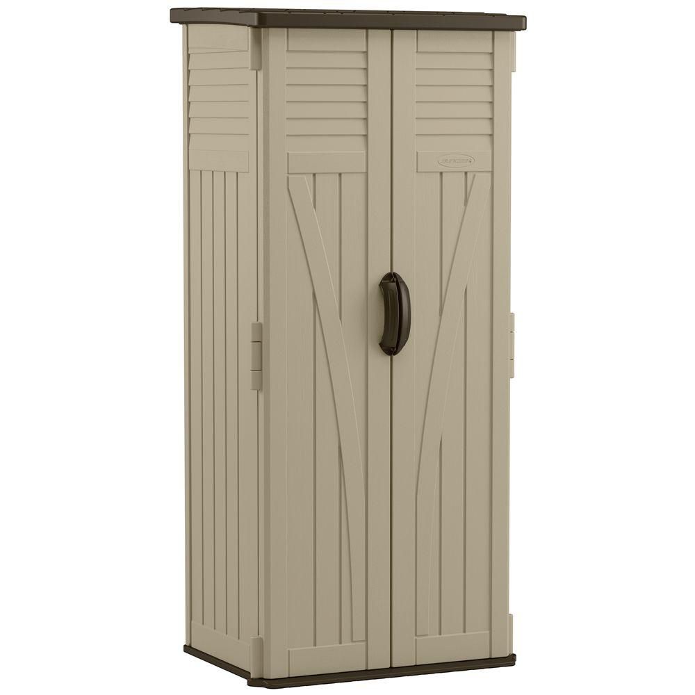 BMS2000 Storage Shed, Vertical, Double-Wall Resin, 22-Cu. Ft. - Quantity 1