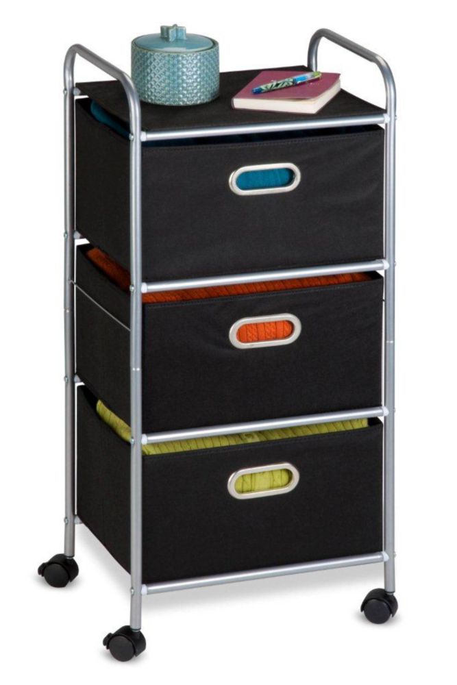 3 Drawer Fabric Storage Cart 3 Drawer Fabric Storage Cart