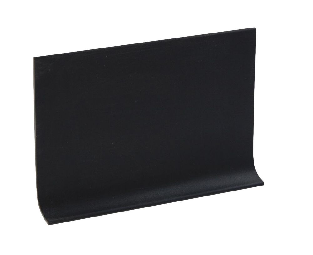 Shur Trim 4 Inch Rubber Wall Cove Base - 100 Foot Roll - Black | The ...