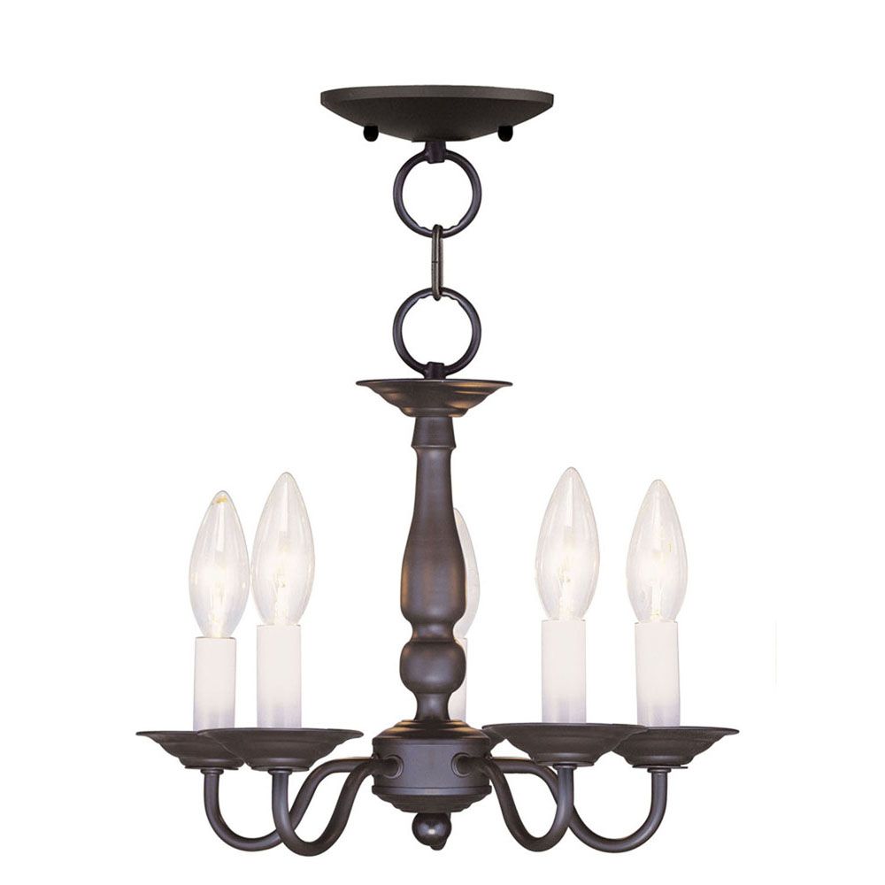 Illumine Providence 5Light Bronze Chandelier The Home Depot Canada
