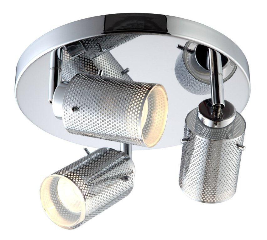 Hampton Bay Lincoln 3Light Ceiling/Wall Light Fixture in Chrome The