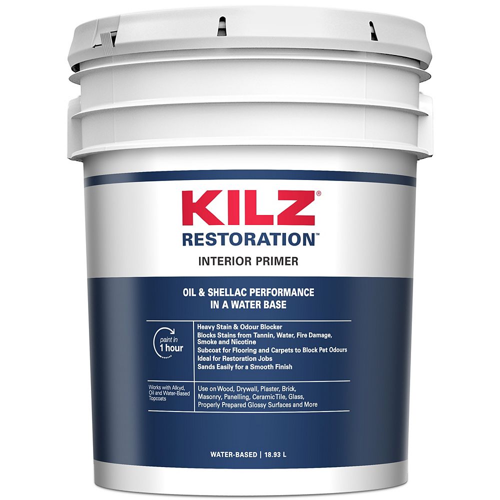 KILZ RESTORATION Interior Primer 18.9 L The Home Depot Canada