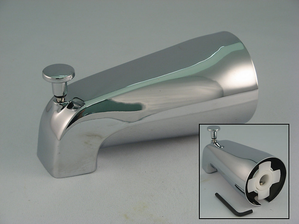 Replacement Slip Fit Bathtub Spout With Diverter