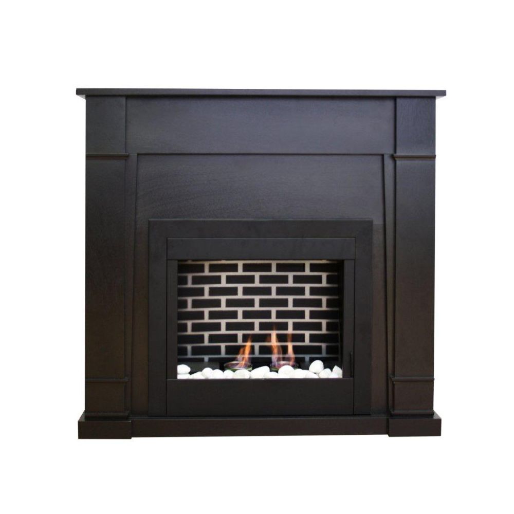 Paramount Wilson Gel Fuel Fireplace in Espresso The Home Depot Canada