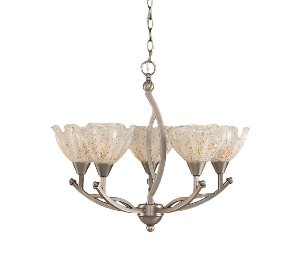 Filament Design Concord 5 Light Ceiling Brushed Nickel