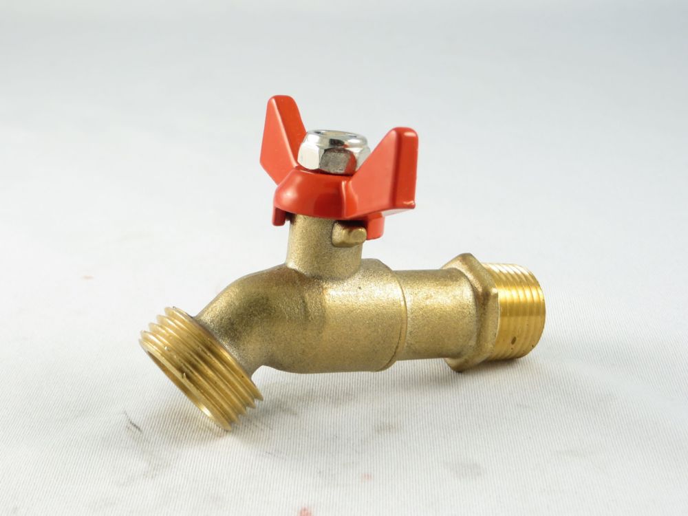 Jag Plumbing Products 1/2" Quarter Turn Ball Valve, Hose Bibb Type