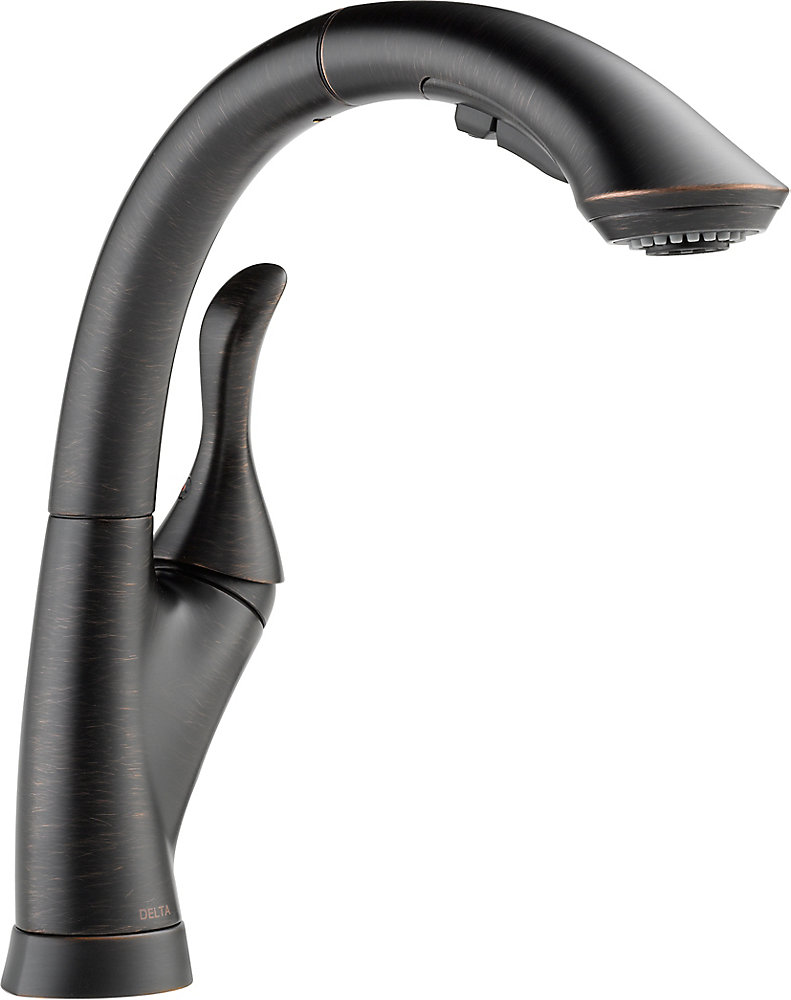 Delta linden single handle pull out sprayer kitchen faucet