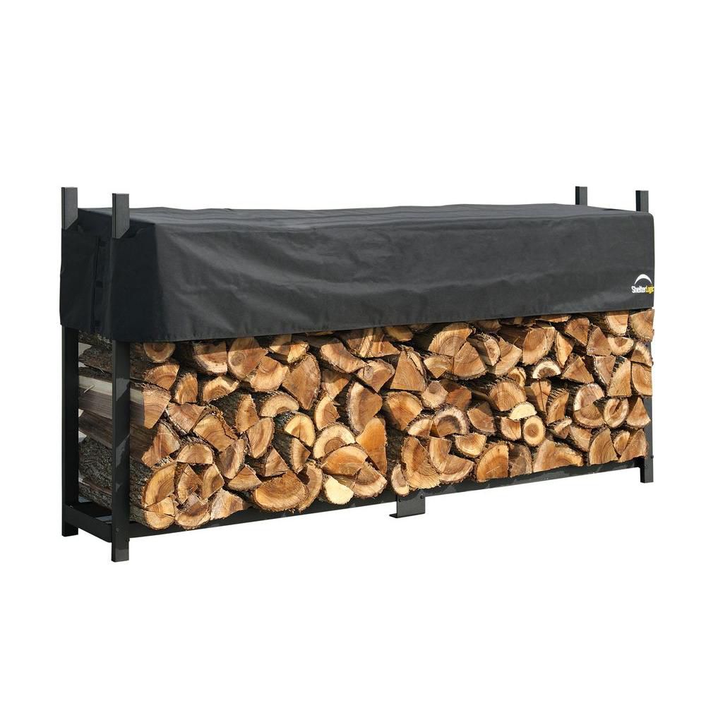 ShelterLogic 8 ft. Ultra Duty Firewood Rack in a Box with Cover The Home Depot Canada