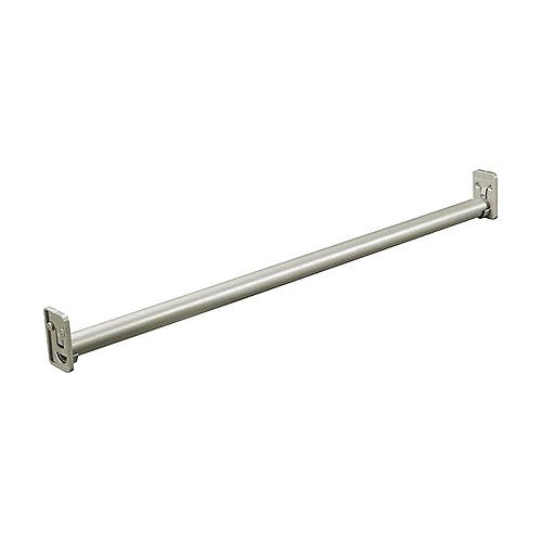Everbilt 18inch to 30inch Adjustable Closet Rod in White The Home