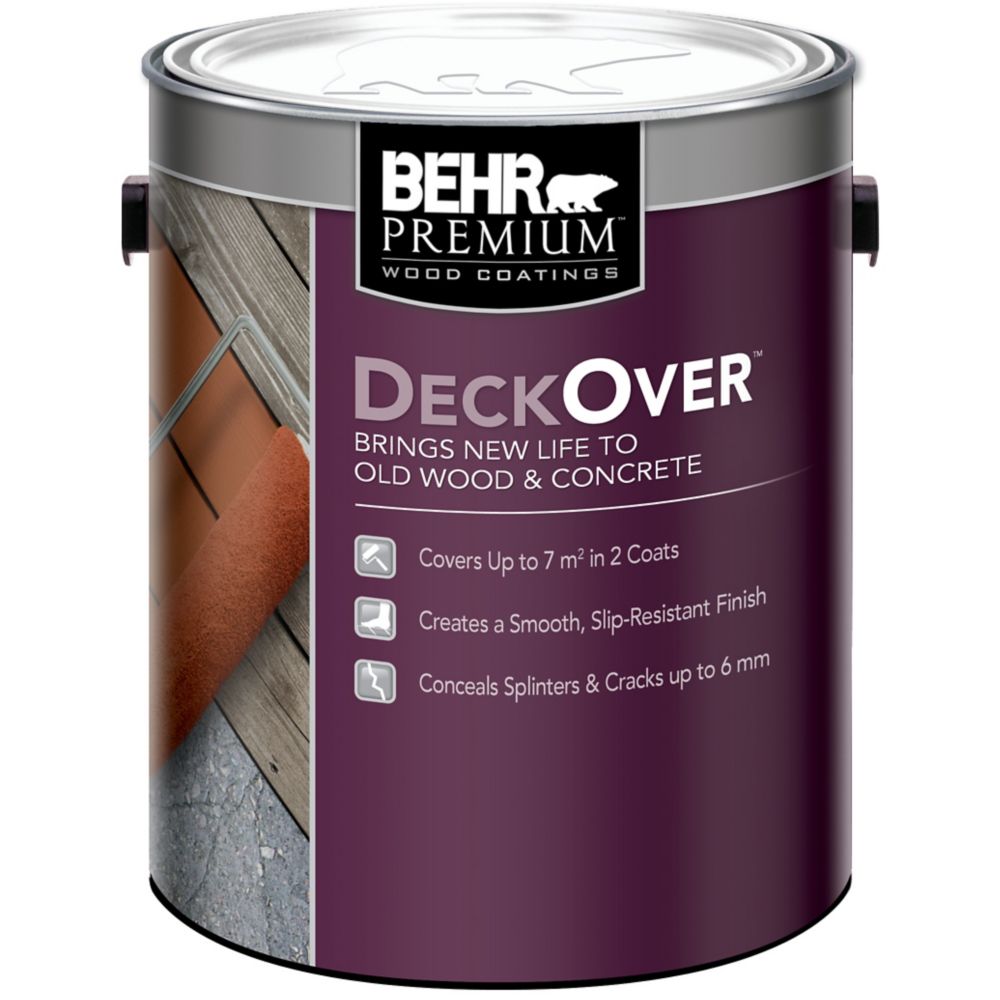 Behr Premium Deckover Deep Base Wood & Concrete Paint, 3 Behr Premium Deckover Deep Base Wood & Concrete Paint, 3